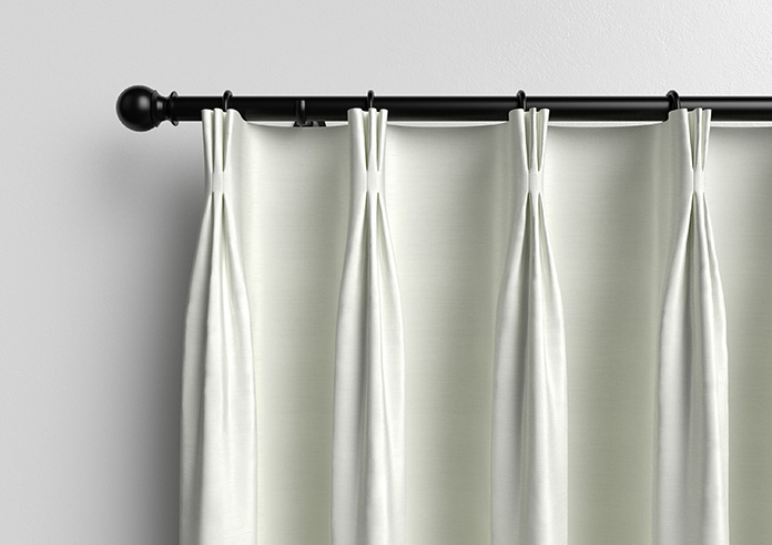 Akoya Faux Silk, Lustre White - Made to Measure Curtains - Image 11
